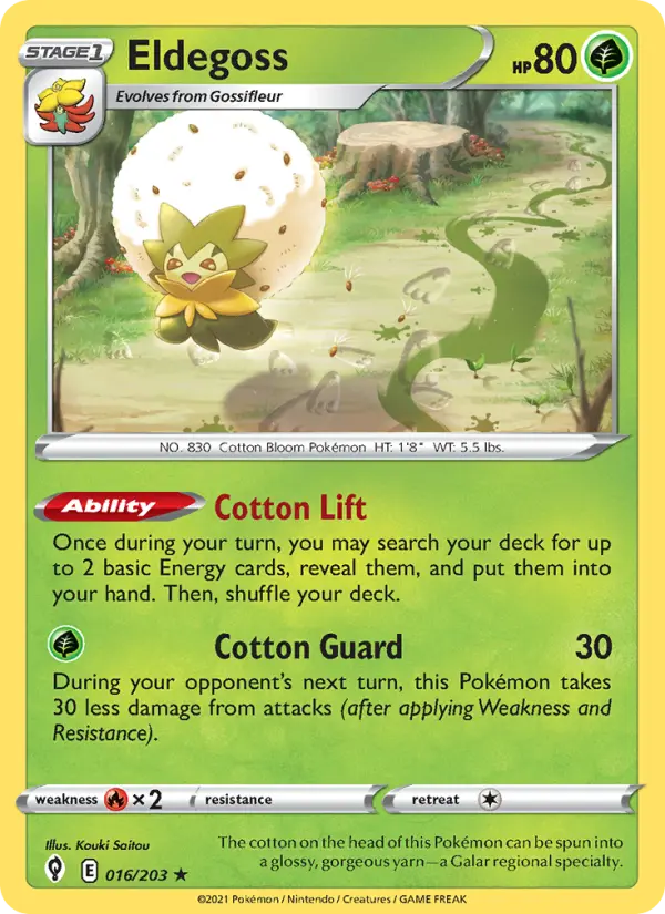 Eldegoss, Evolving Skies 16