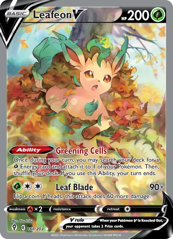 Leafeon V, Evolving Skies 167
