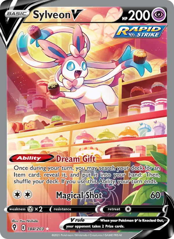 Sylveon V, Evolving Skies 184