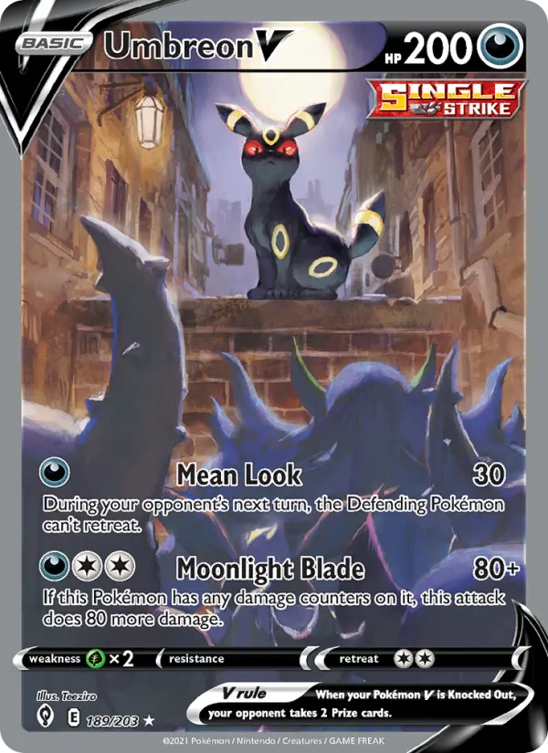 Umbreon V, Evolving Skies 189