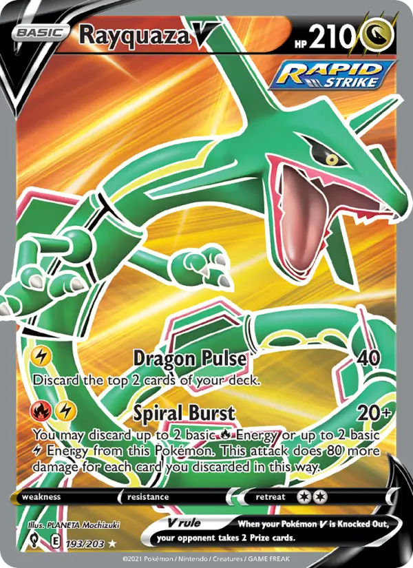 Rayquaza V, Evolving Skies 193