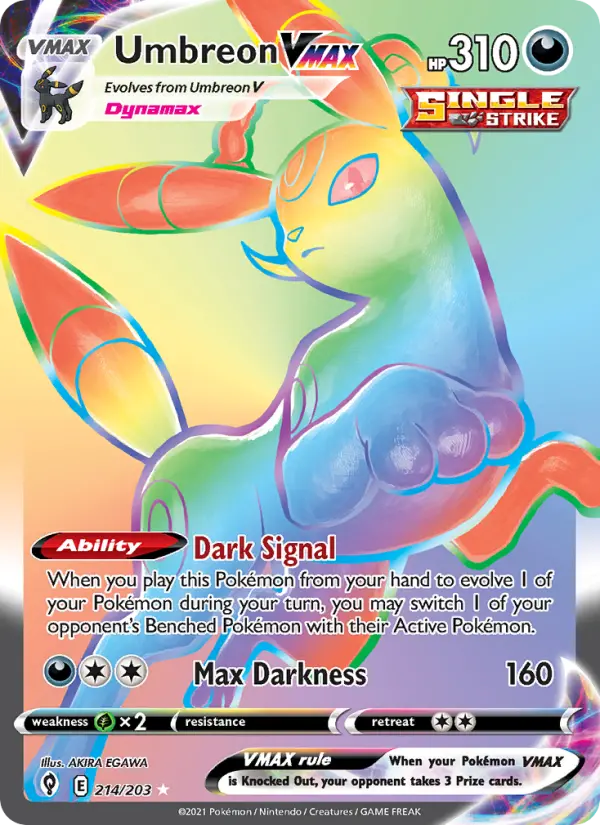 Umbreon VMAX, Evolving Skies 214
