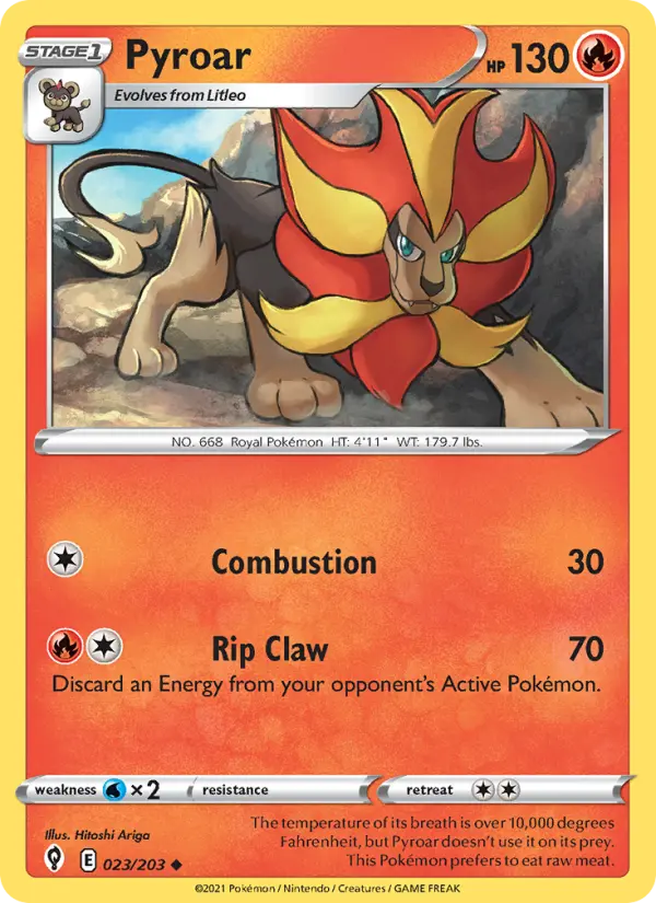 Pyroar, Evolving Skies 23