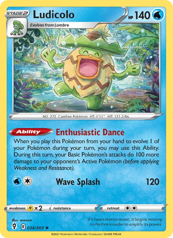 Ludicolo, Evolving Skies 34