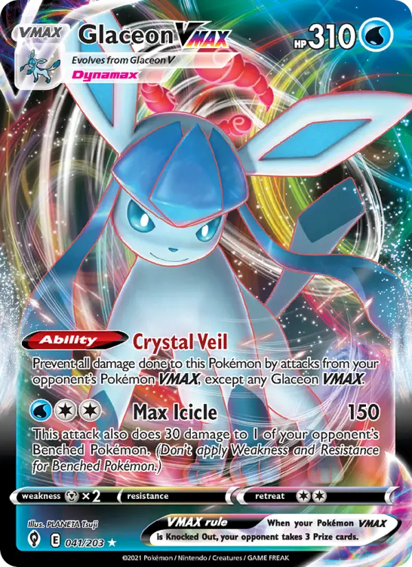 Glaceon VMAX, Evolving Skies 41