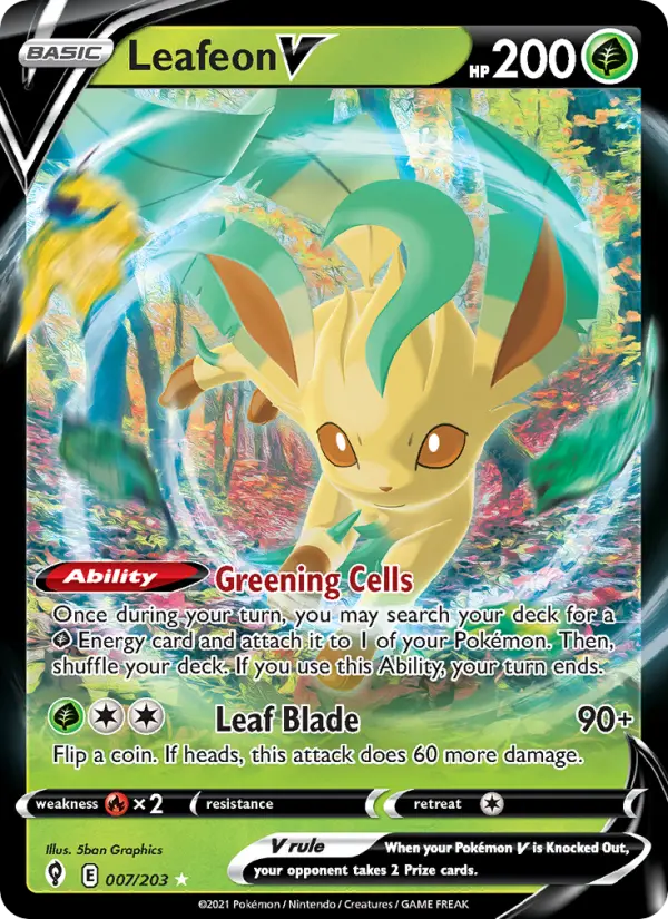 Leafeon V, Evolving Skies 7