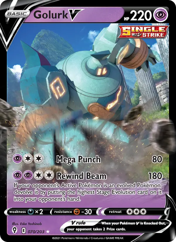 Golurk V, Evolving Skies 70