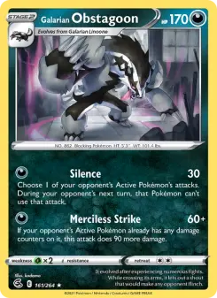 Galarian Obstagoon, Fusion Strike 161