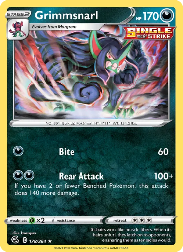 Grimmsnarl, Fusion Strike 178