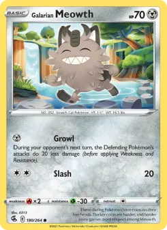 Galarian Meowth, Fusion Strike 180