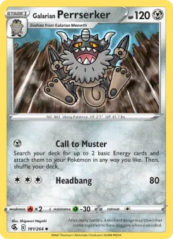 Galarian Perrserker, Fusion Strike 181