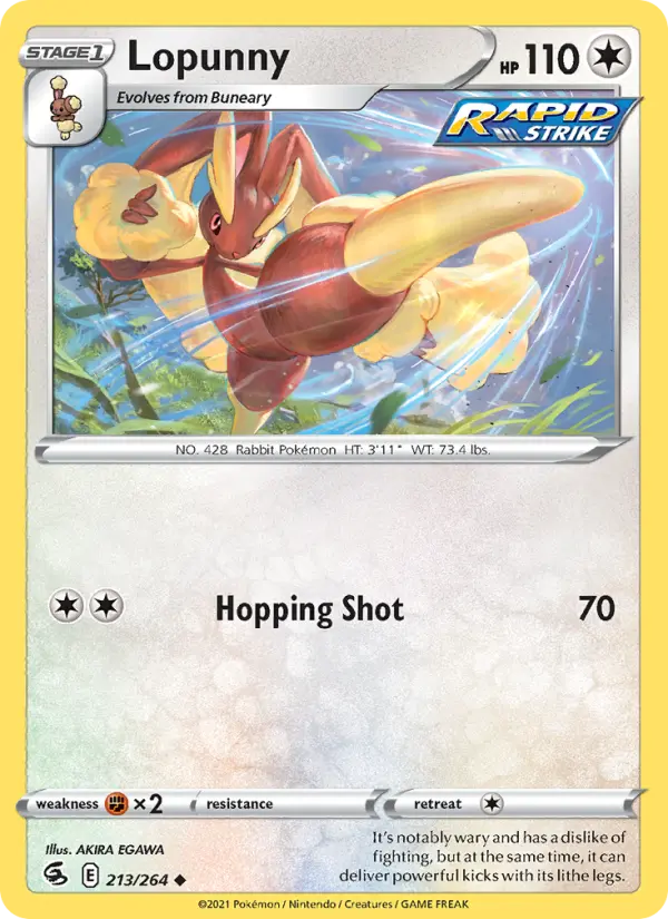 Lopunny, Fusion Strike 213