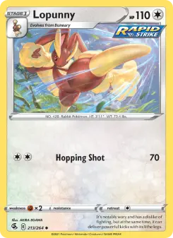 Lopunny, Fusion Strike 213