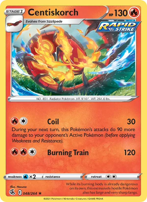 Centiskorch, Fusion Strike 48