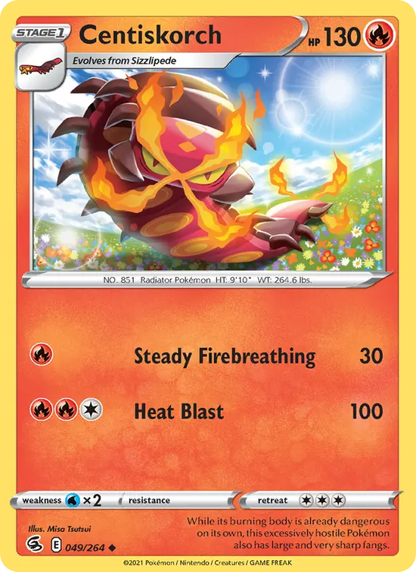 Centiskorch, Fusion Strike 49