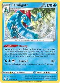 Feraligatr, Fusion Strike 57