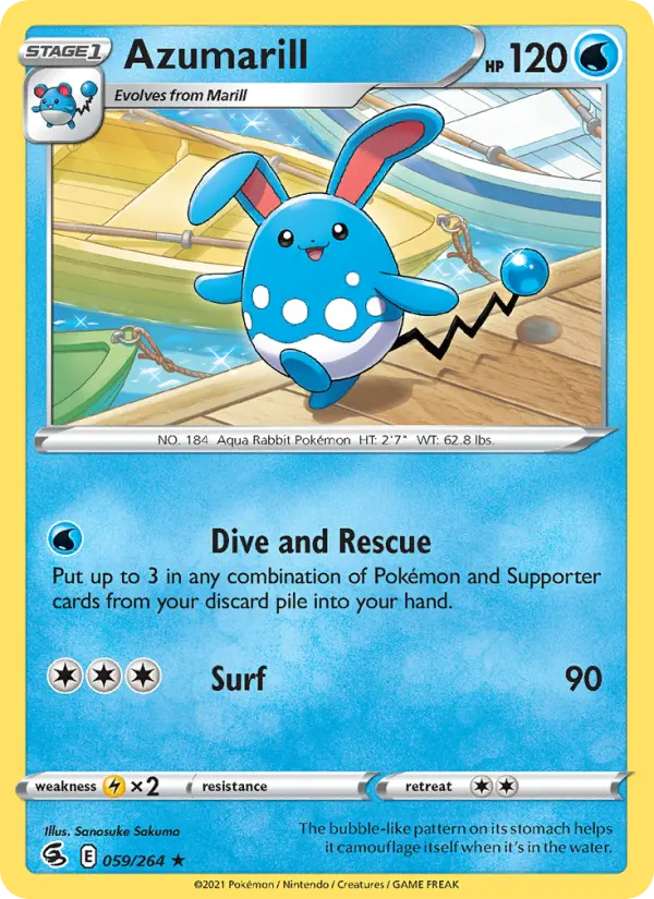 Azumarill, Fusion Strike 59