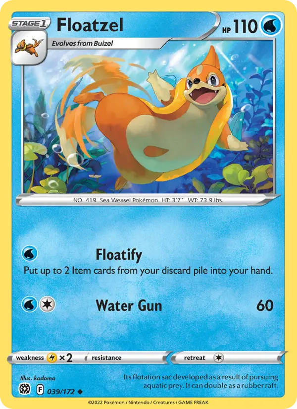 Floatzel, Brilliant Stars 039