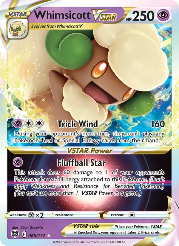Whimsicott VSTAR, Brilliant Stars 065