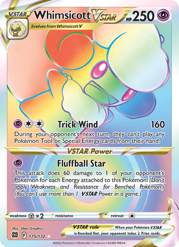 Whimsicott VSTAR, Brilliant Stars 175