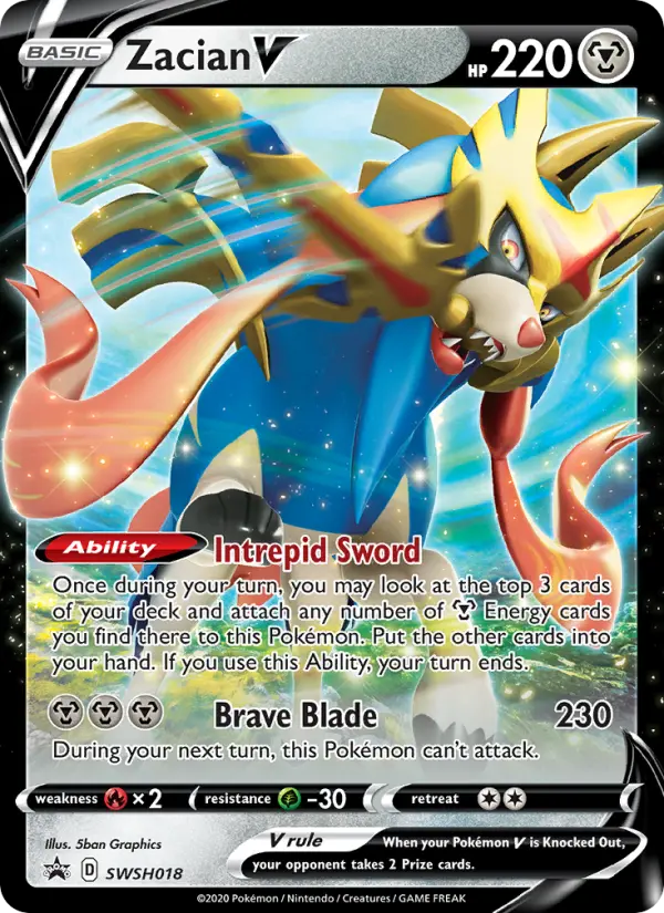 Zacian V, SWSH Black Star Promos SWSH018