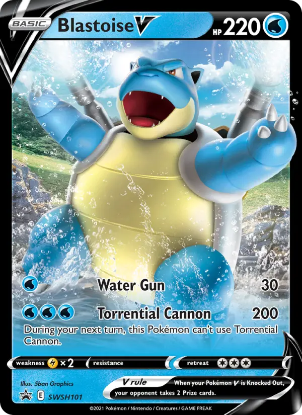 Blastoise V, SWSH Black Star Promos SWSH101