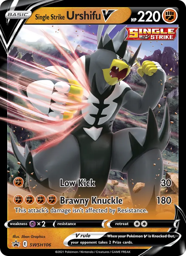 Single Strike Urshifu V, SWSH Black Star Promos SWSH106