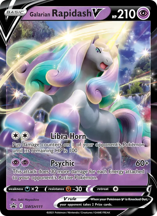 Galarian Rapidash V, SWSH Black Star Promos SWSH111