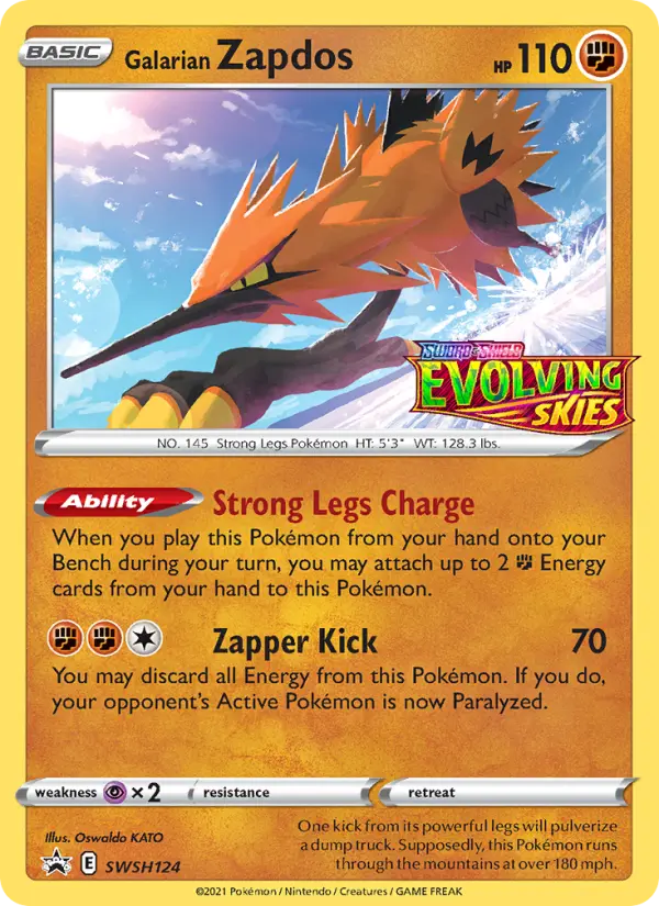 Galarian Zapdos, SWSH Black Star Promos SWSH124