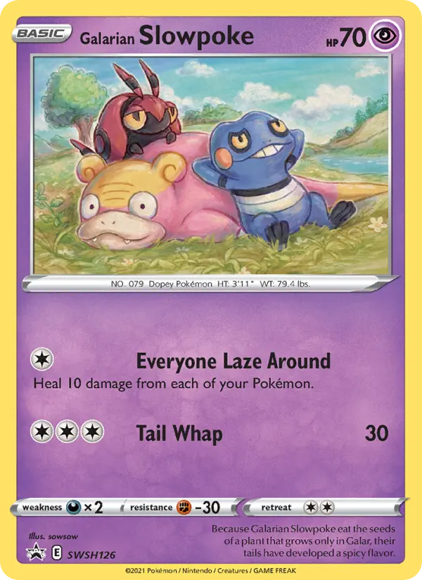Galarian Slowpoke, SWSH Black Star Promos SWSH126