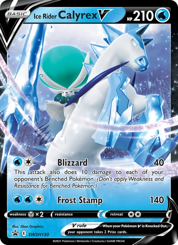 Ice Rider Calyrex V, SWSH Black Star Promos SWSH130