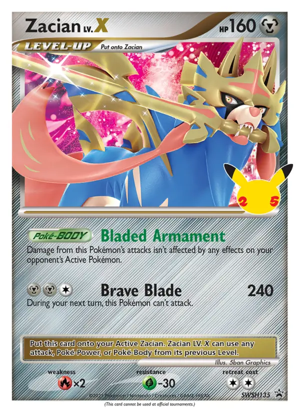 Zacian, SWSH Black Star Promos SWSH135