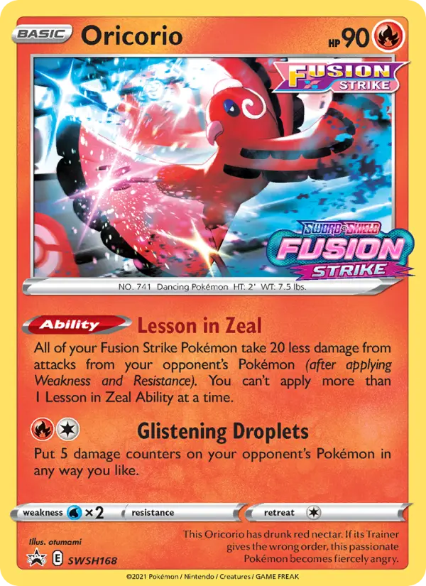 Oricorio, SWSH Black Star Promos SWSH168