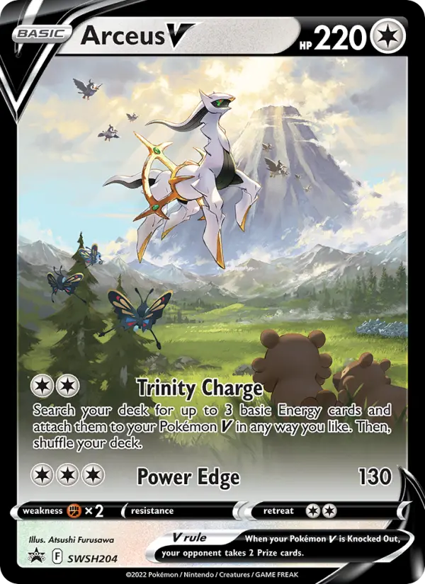 Arceus V, SWSH Black Star Promos SWSH204