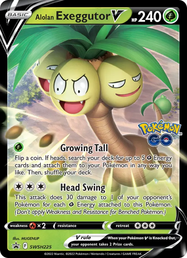 Alolan Exeggutor V, SWSH Black Star Promos SWSH225