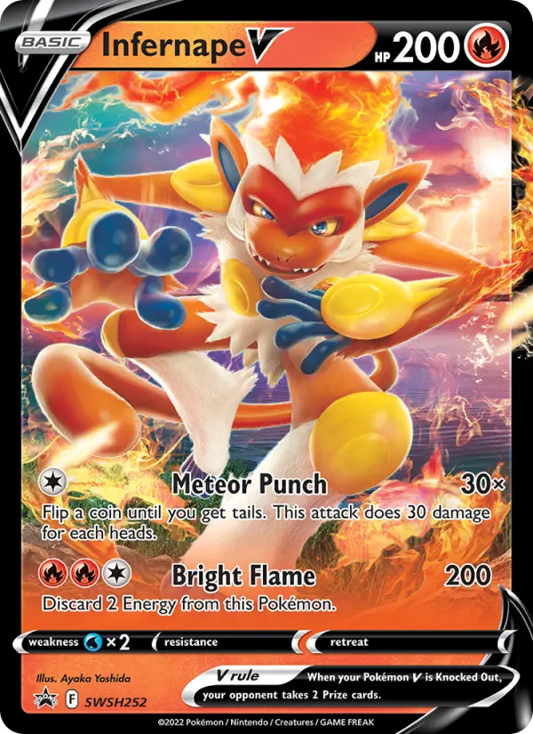 Infernape V, SWSH Black Star Promos SWSH252