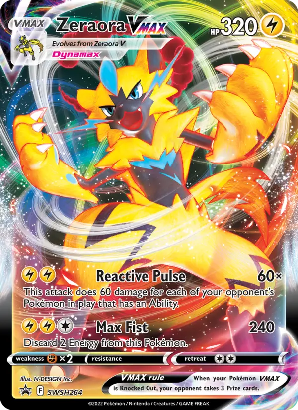 Zeraora VMAX, SWSH Black Star Promos SWSH264