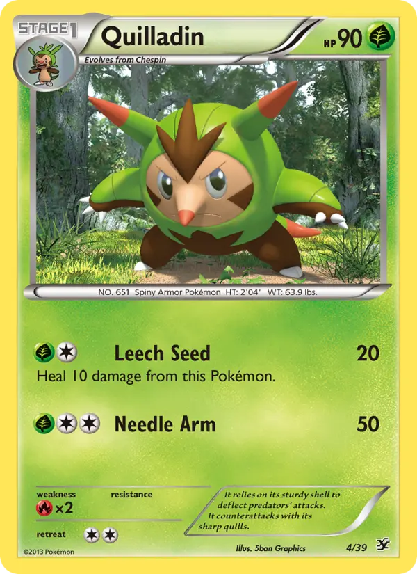 Quilladin, Kalos Starter Set 4