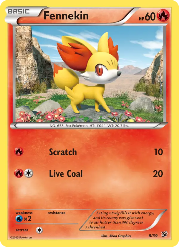 Fennekin, Kalos Starter Set 8