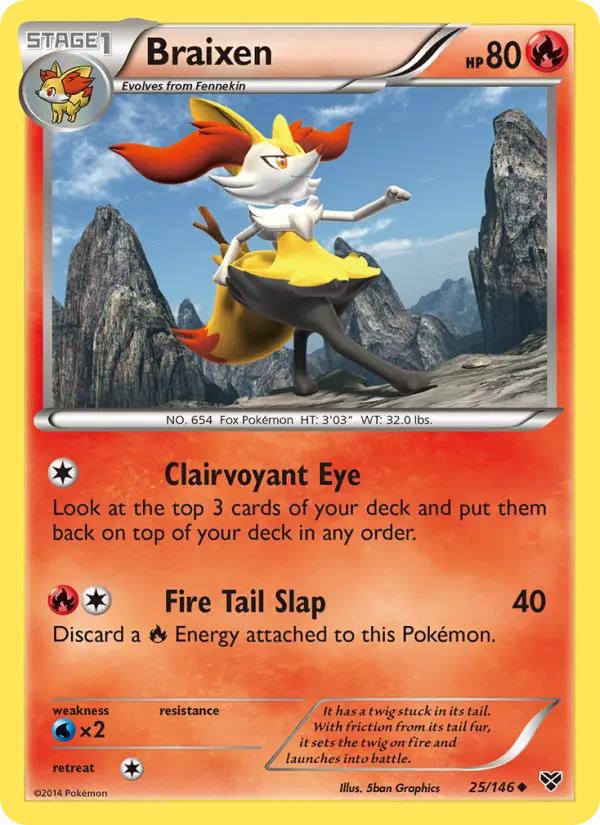 Braixen, XY 25