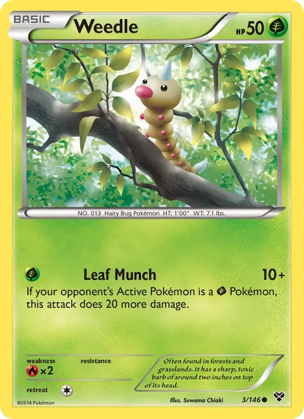 Weedle, XY 3