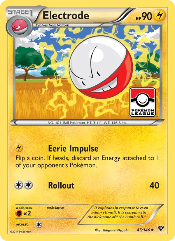Electrode, XY 45