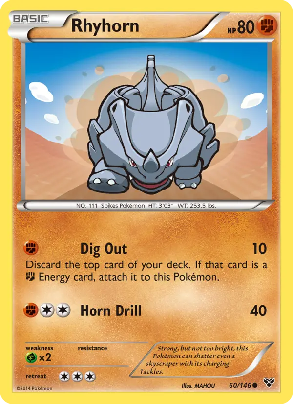 Rhyhorn, XY 60