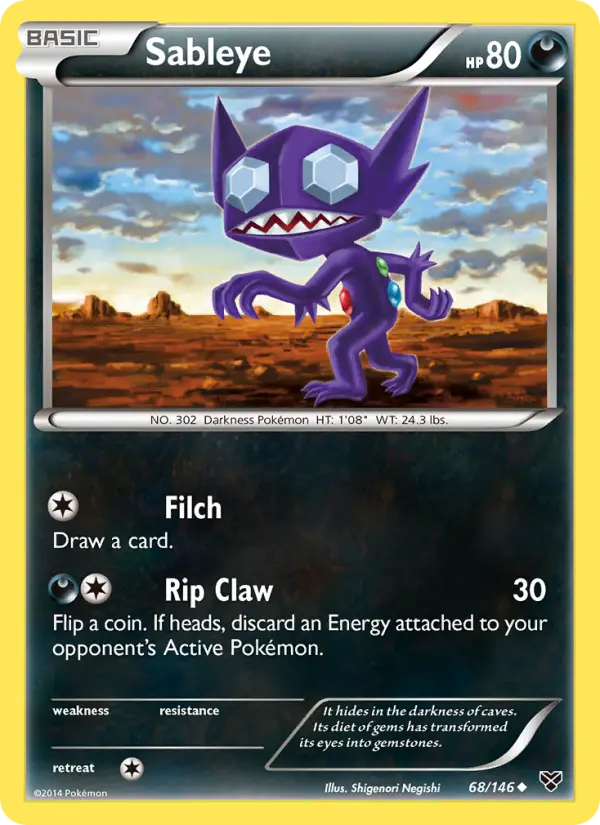 Sableye, XY 68