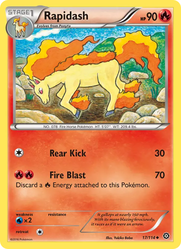 Rapidash, Steam Siege 17