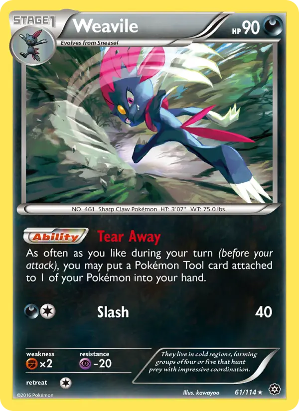Weavile, Steam Siege 61