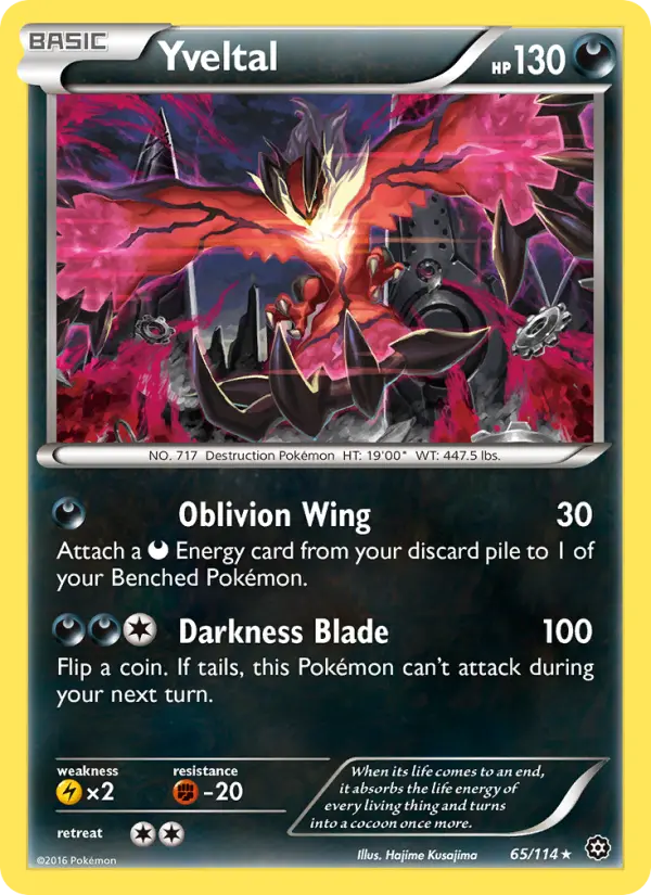 Yveltal, Steam Siege 65