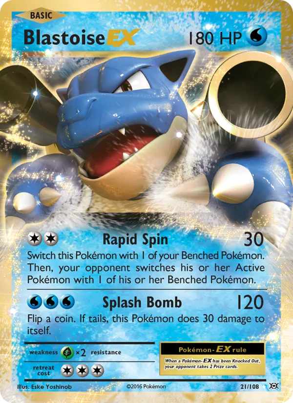 Blastoise EX, Evolutions 21