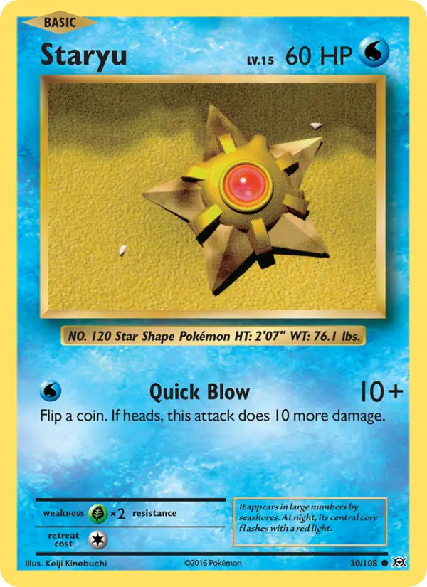 Staryu, Evolutions 30