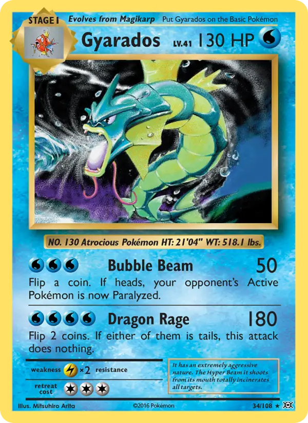 Gyarados, Evolutions 34